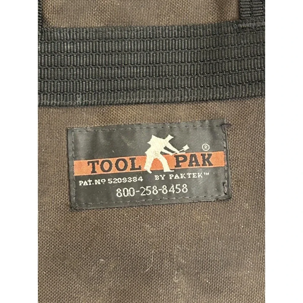 PakTek Tool Pak Original Backpack Multi Compartment Heavy Duty Pat No 5209384